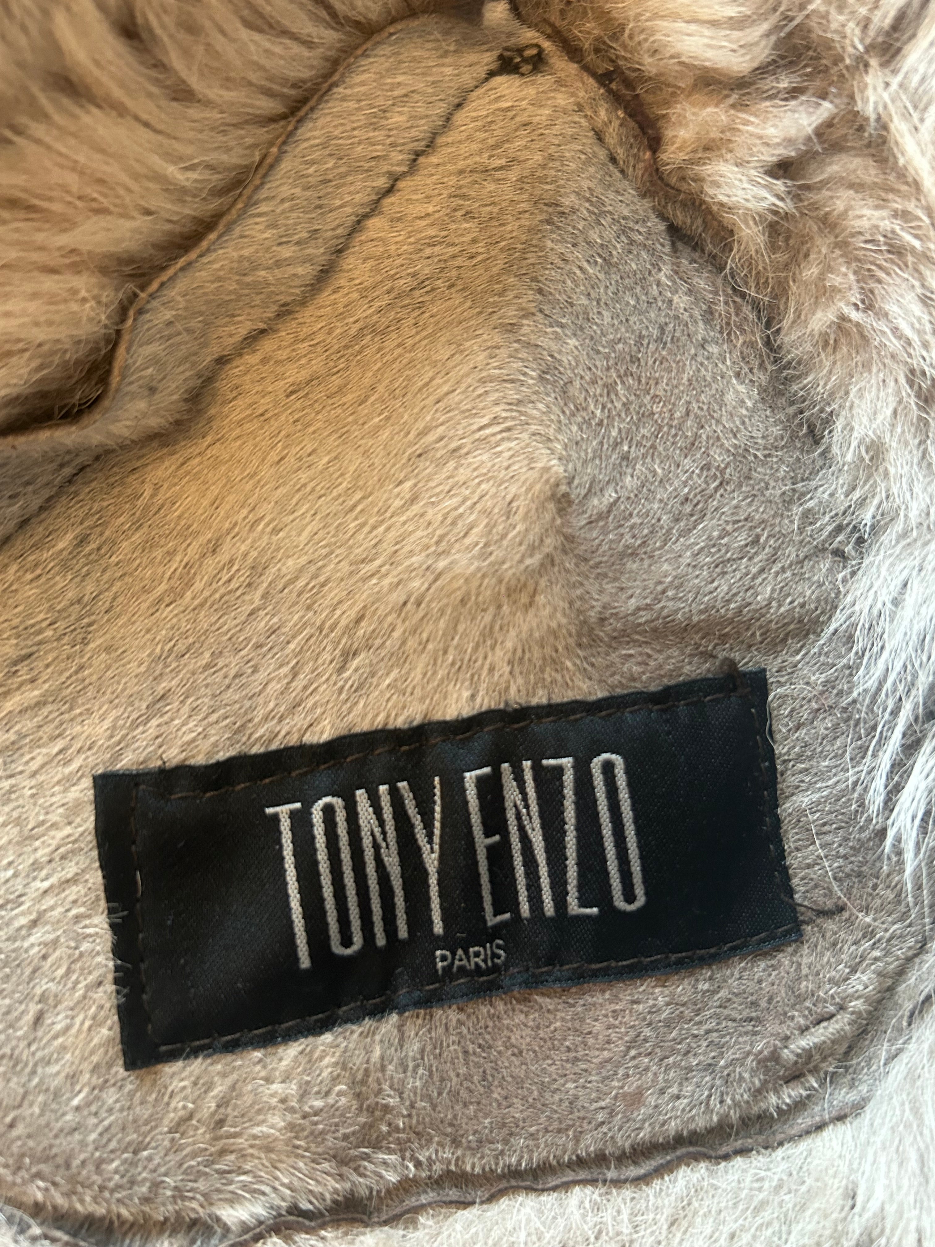 Veste Tony Enzo en cuir d’agneau (S)