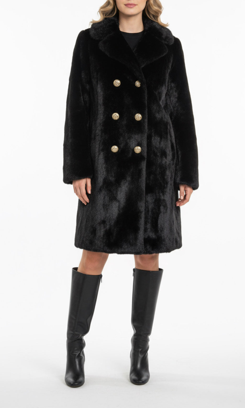 Fourrure avec détails dorés (M)