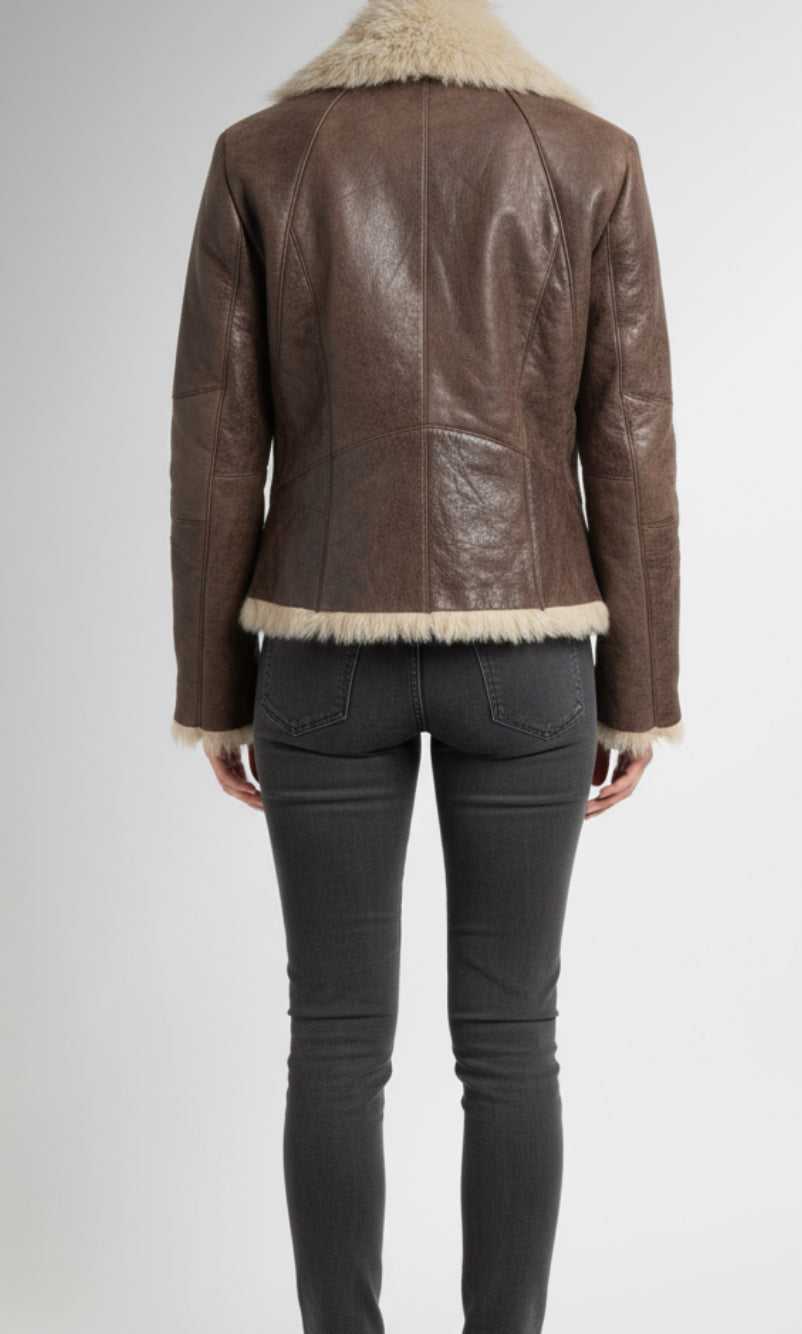 Veste Tony Enzo en cuir d’agneau (S)