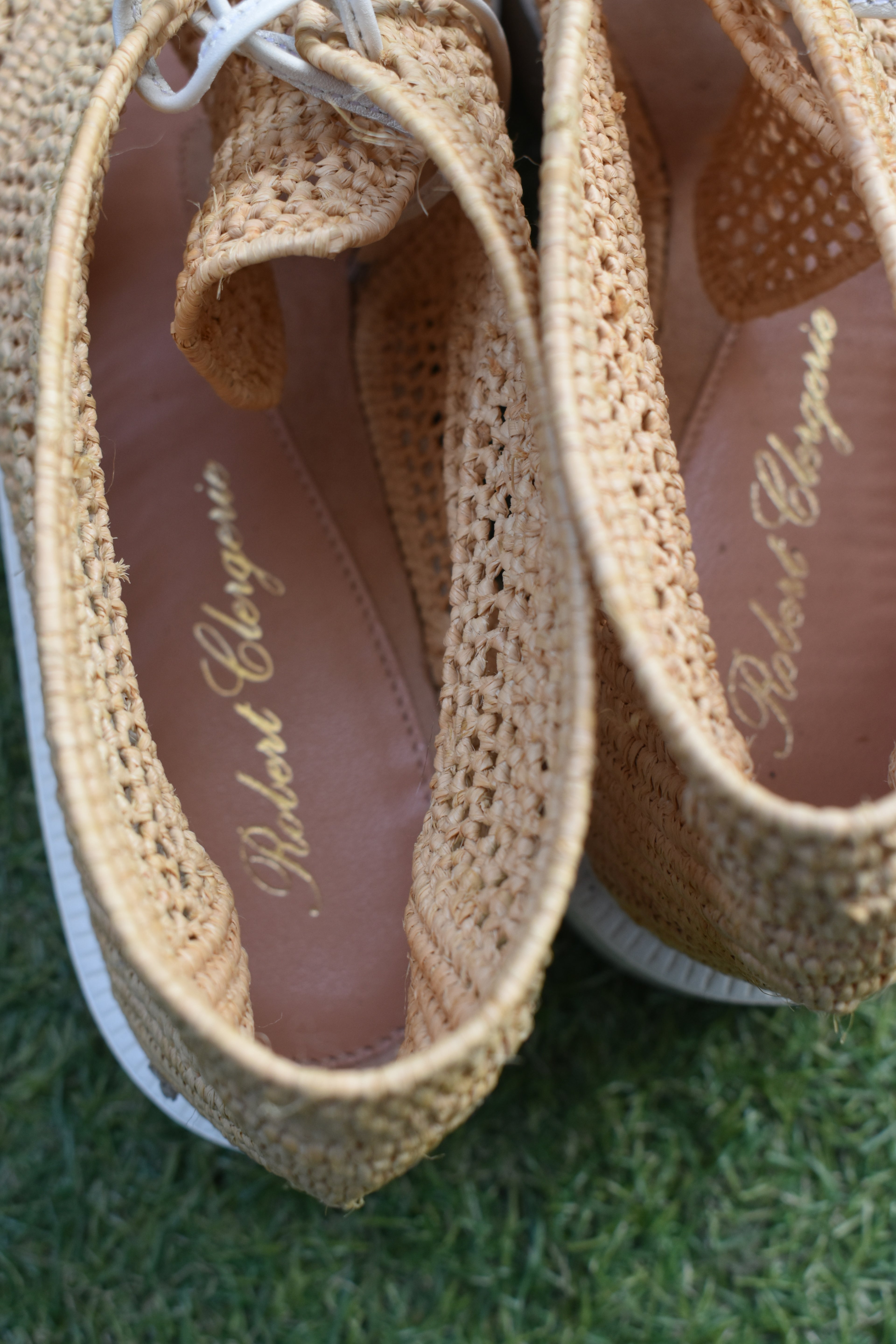 Chaussures en Raffia tissé Robert Clergerie (Taille 39)