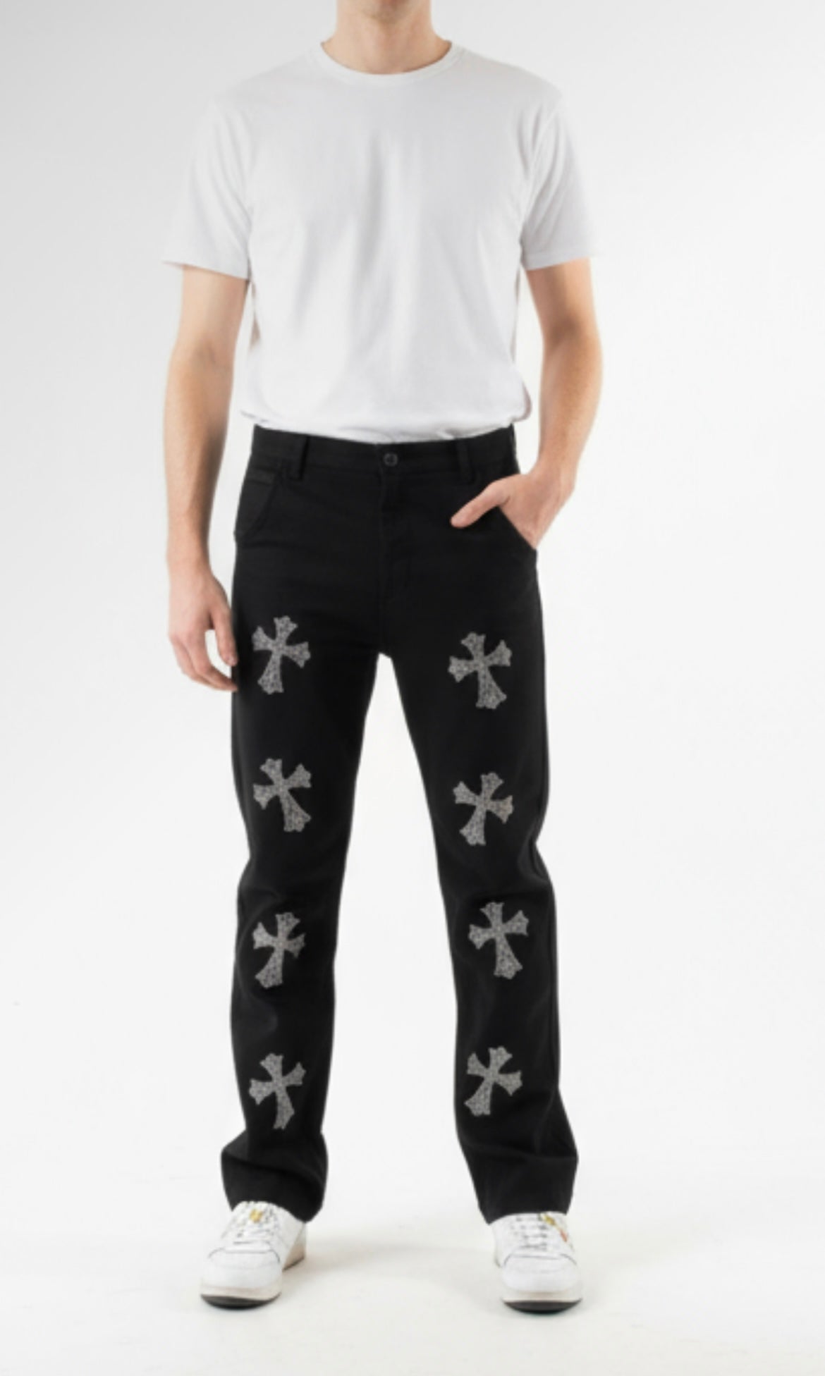 Jeans avec motifs (M)