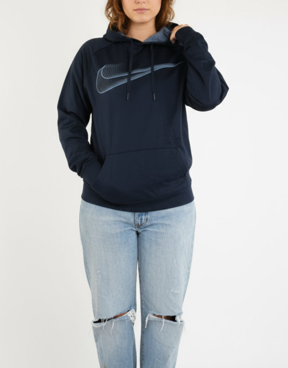 Pull à capuche léger Nike vintage Dri-Fit Unisexe (M)